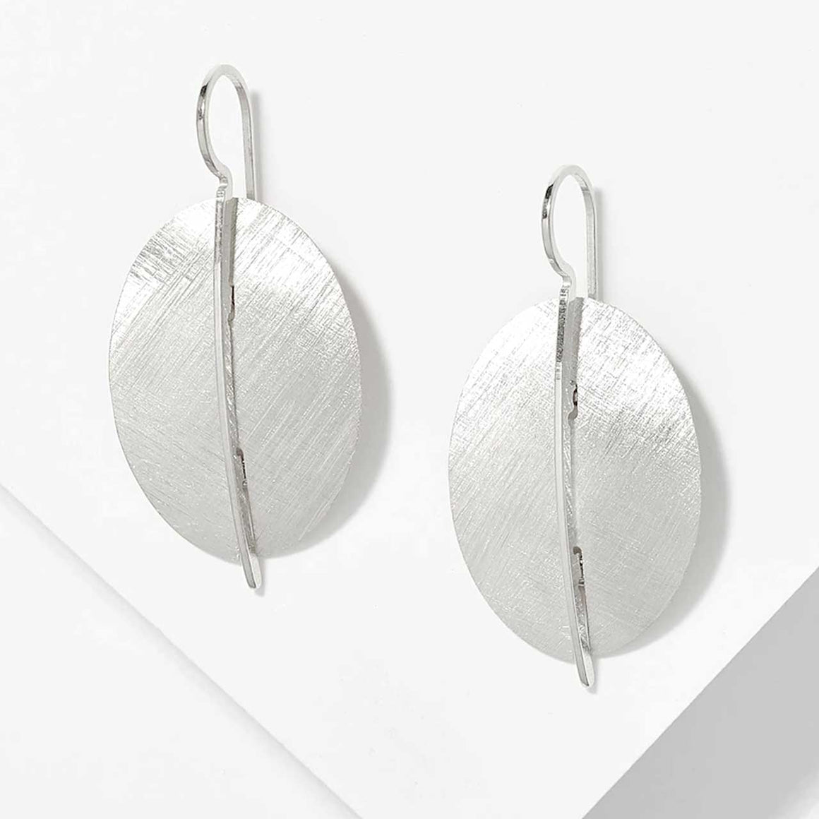 Cross Hatch Textured Earrings