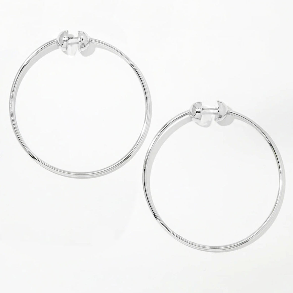 Ball Closure Hoop Earrings