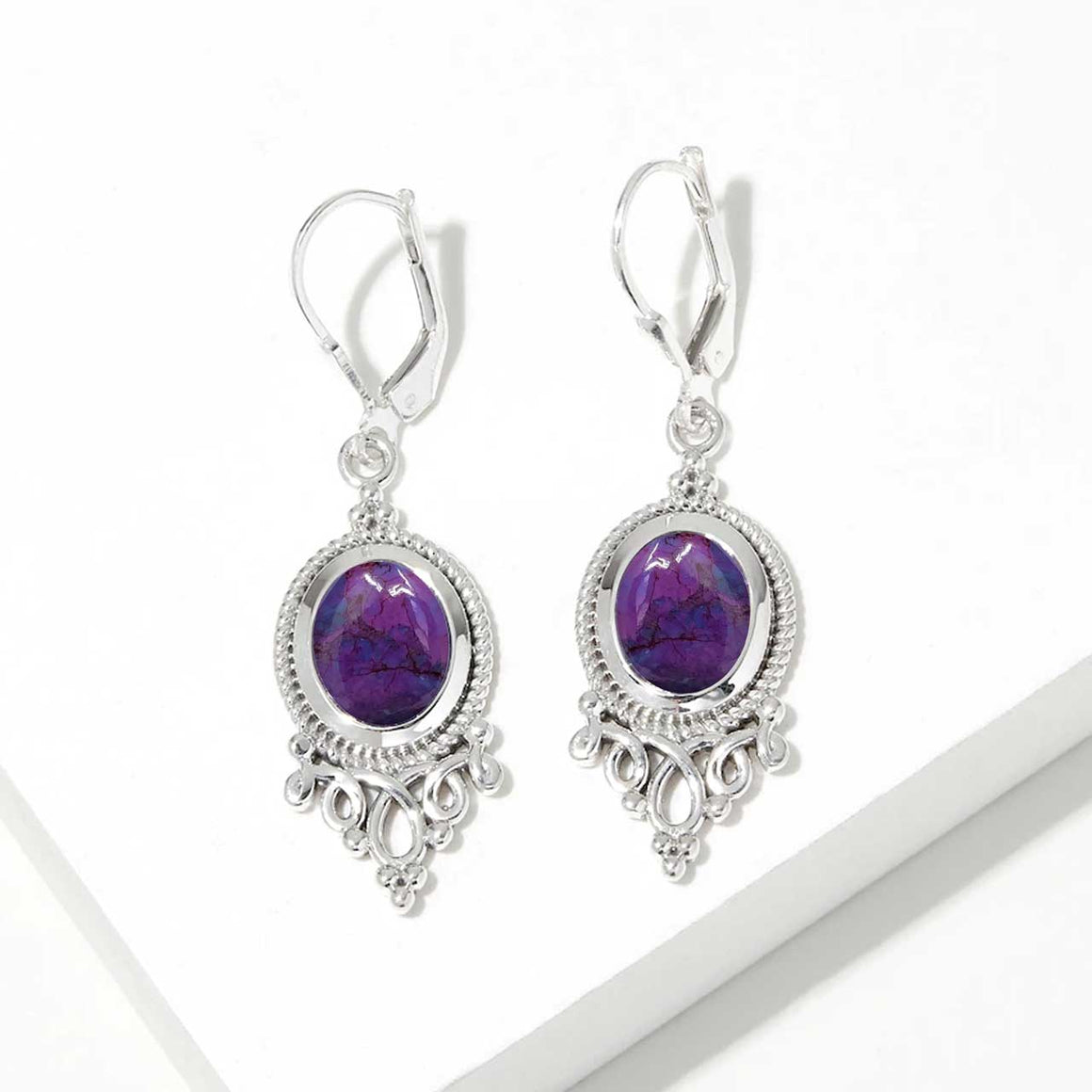 Mohave Purple Turquoise Earrings