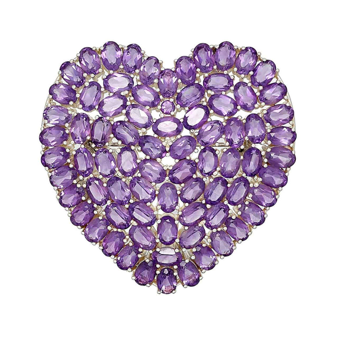 Amethyst Heart Pin-Pendant