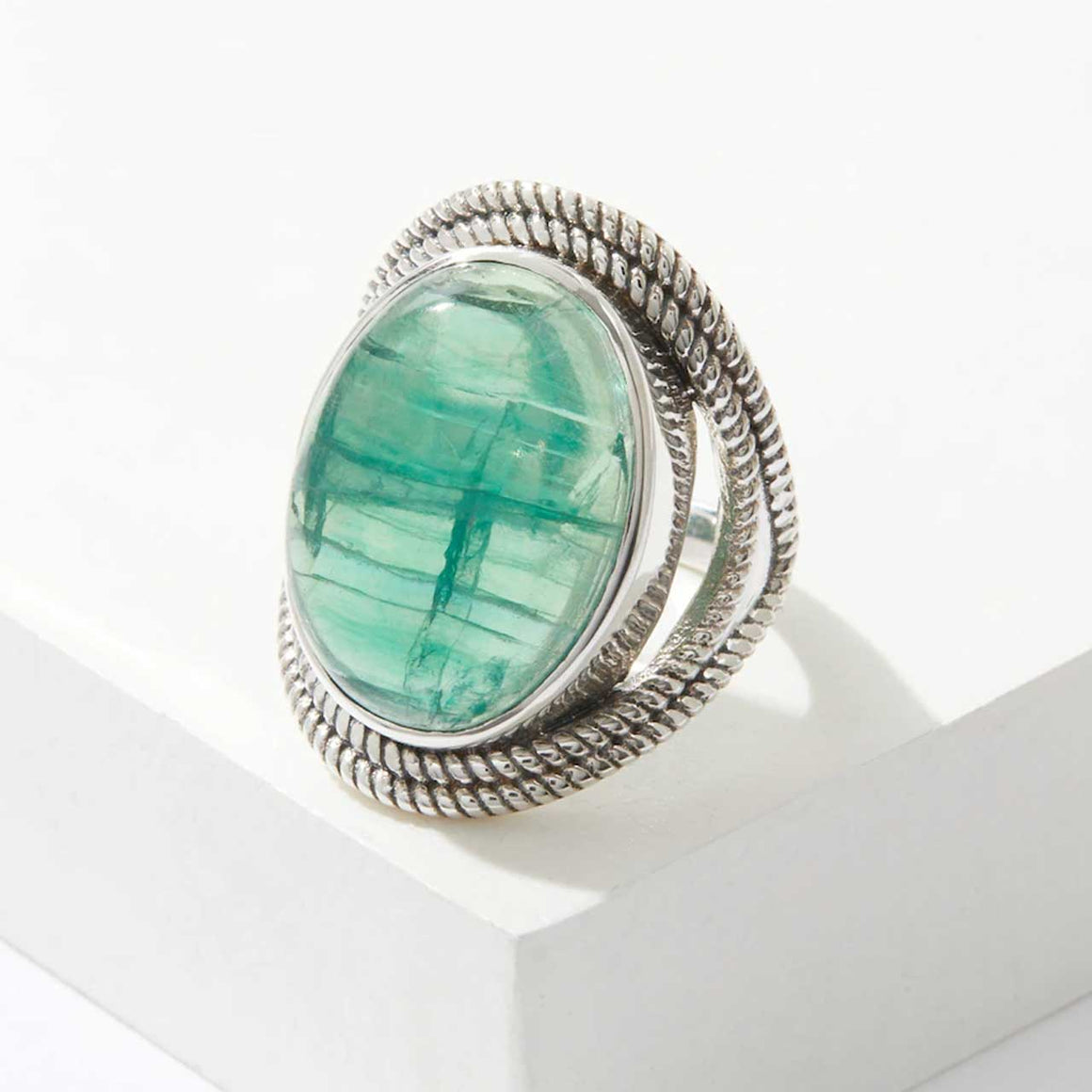 Fluorite Bold Oval Ring