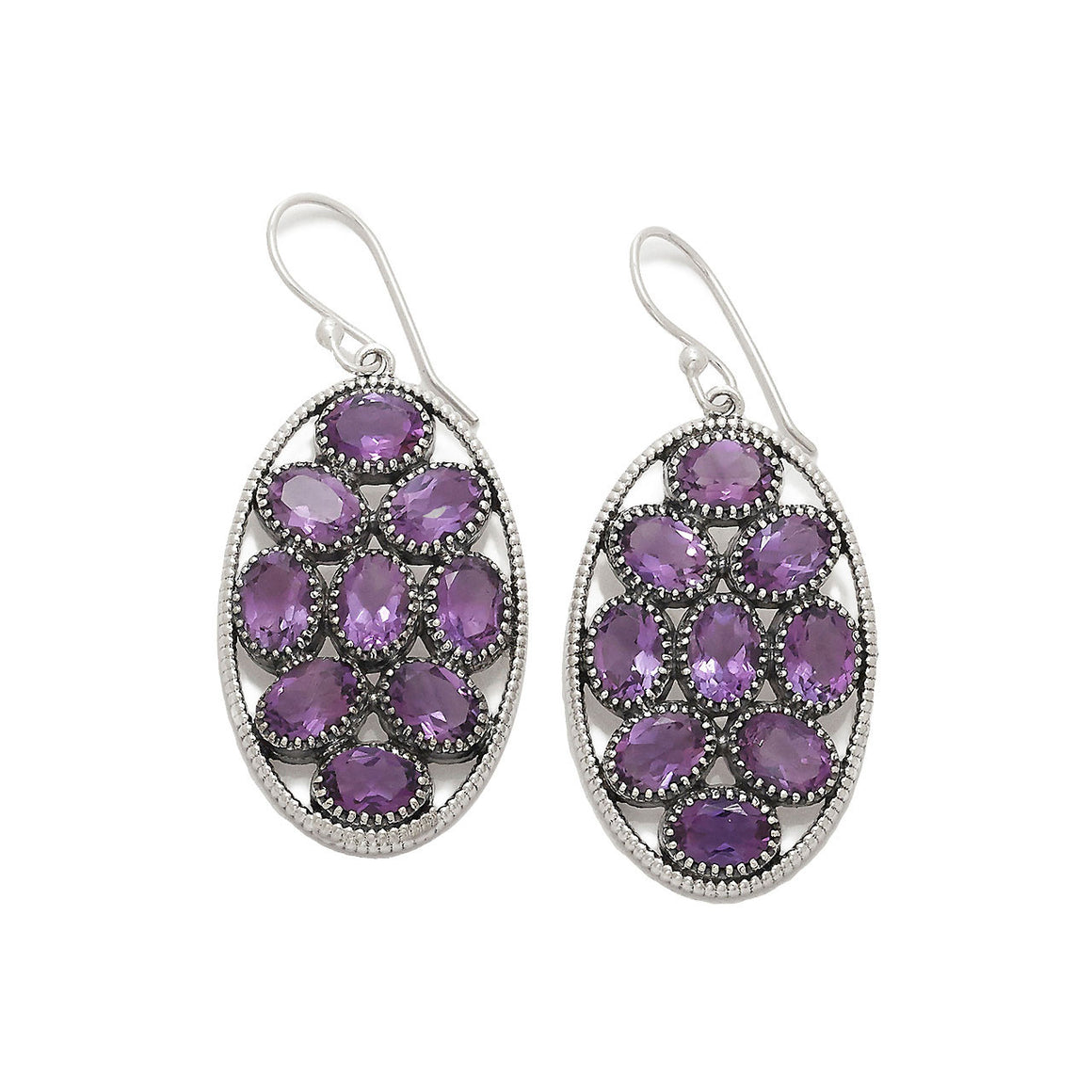 Amethyst Multi Stone Earrings